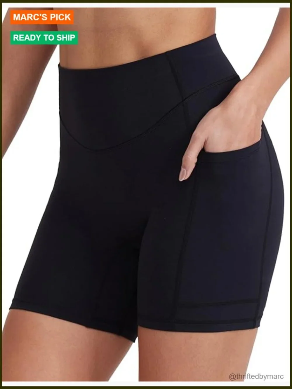 Biker Shorts with Pockets Spandex Workout Shorts for Women